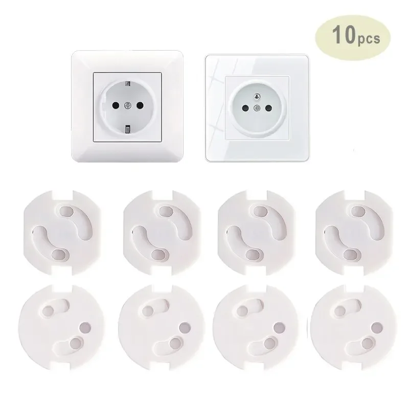 Outlet Cover Baby - vvocci 10 stuks kinderveilige stopcontactbeveiliging beschermers
