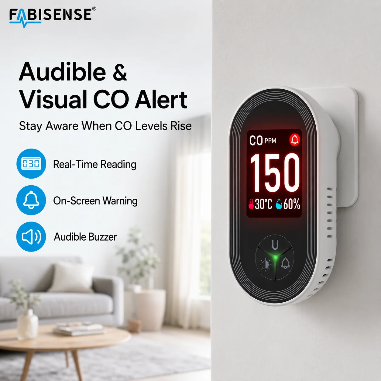 FABISENSE 24D Koolmonoxide Det - Co Detector Plug recensie en prijs