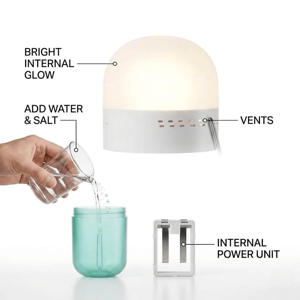 Draagbare zoutwaterlamp Compac - Power Outage Light recensie en prijs