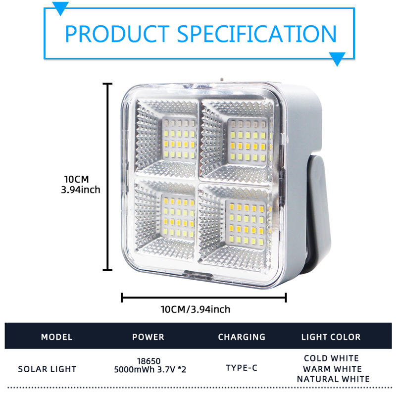 Oplaadbare LED-straatlantaarn  - Power Outage Light recensie en prijs