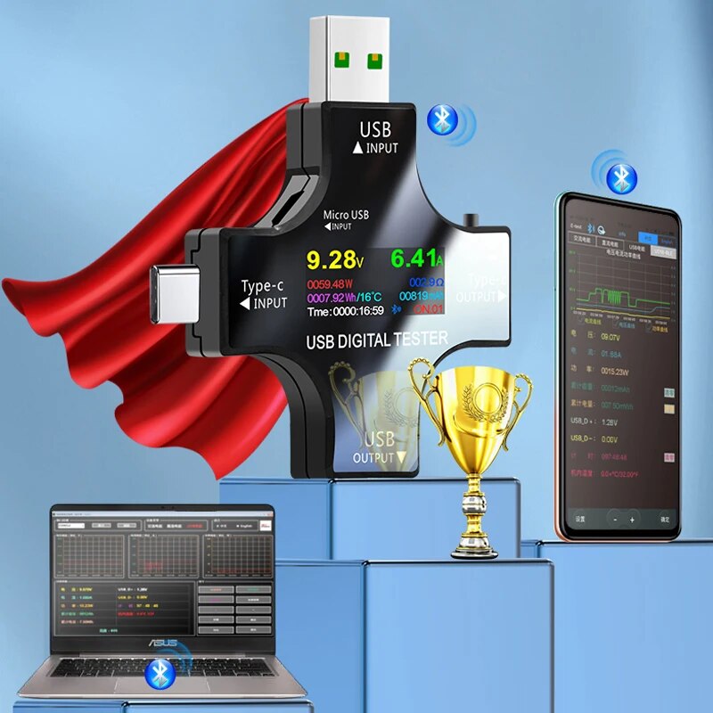 USB-tester DC Type-C PD Digita - Co Detector Plug recensie en prijs